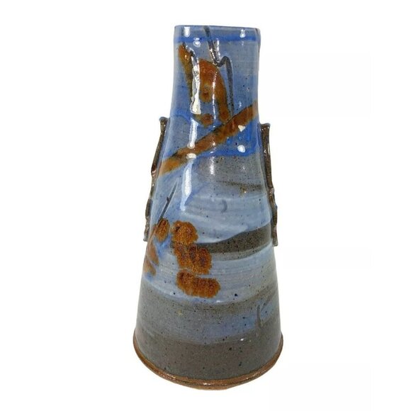 Vintage Claire Lerner Art Pottery Vase Signed 9”T 2”W - Picture 1 of 8